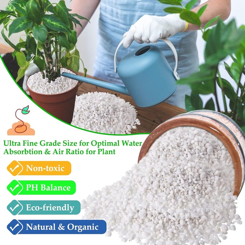 Legigo 4 Quarts Organic Horticultural Perlite for Plants Indoor- Natural Horticultural Soil Additive Conditioner Mix for Improves Drainage, Ventilation and Root Growth - Image 3